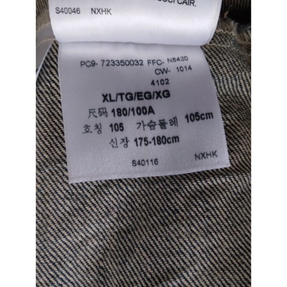 Levi Strauss & Co Denim Jean Jacket Trucker Blue Button Down Mens Size XL - Picture 8 of 14